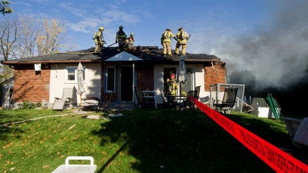 Un incendie force le déménagement temporaire d'une famille