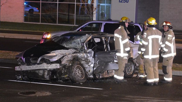 Quatre blessés dans un accident à Laval