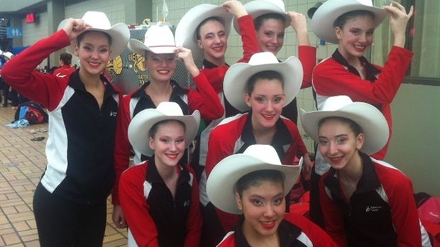Une première compétition nationale pour l’équipe élite de Synchro Laval