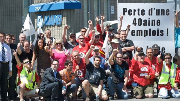 Manifestation des employés de Mapei : la grève dure depuis un an