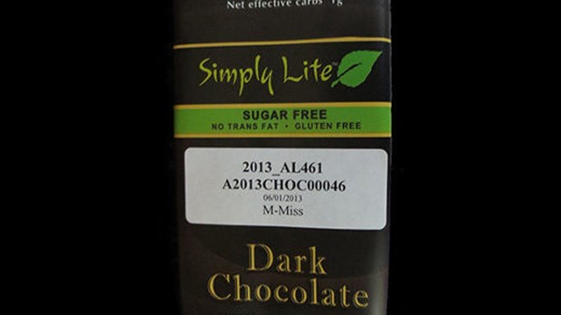 Rappel de chocolat noir Simply Lite