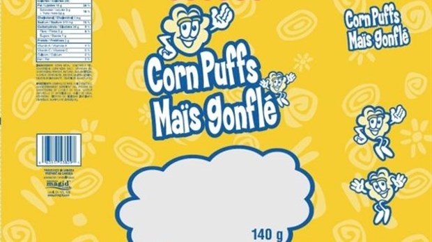 Présence non déclarée de lait : rappel de grignotines mal étiquetées