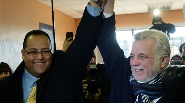 Philippe Couillard passe saluer ses militants