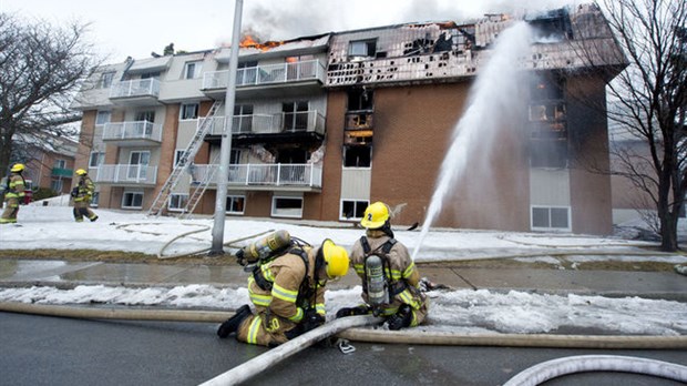 Incendie majeur dans un immeuble à logements de Duvernay