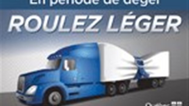 Début de la période de diminution des charges des véhicules lourds