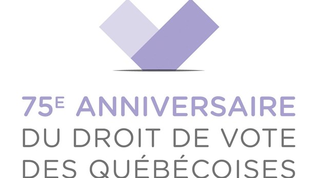 75e anniversaire du droit de vote des femmes au Québec - Le DGEQ lance un site Web et un logo commémoratif