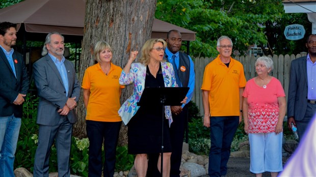 La candidate néodémocrate Marie-Josée Lemieux lance sa campagne dans Marc-Aurèle-Fortin 