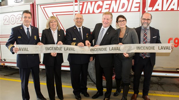Inauguration de la nouvelle caserne de pompiers à Chomedey