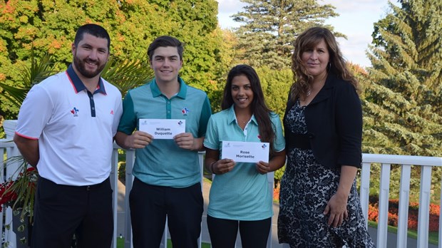 Programme de bourses Golf Québec: William Duquette et Rose Morissette de Laval obtiennent leurs bourses