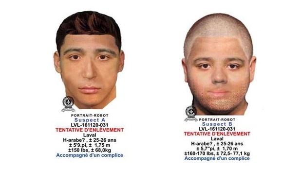 Suspects de tentative d’enlèvement à identifier