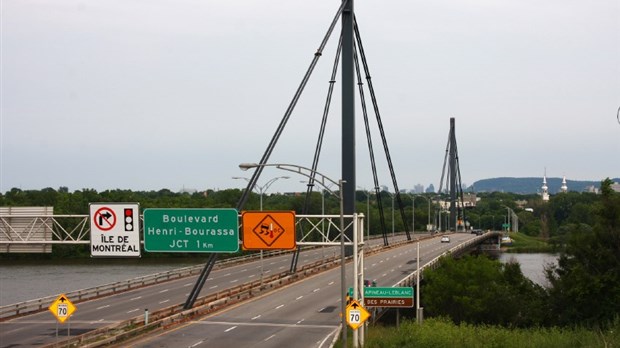 Travaux de réfection du pont Pont Papineau-Leblanc entre Montréal et Laval