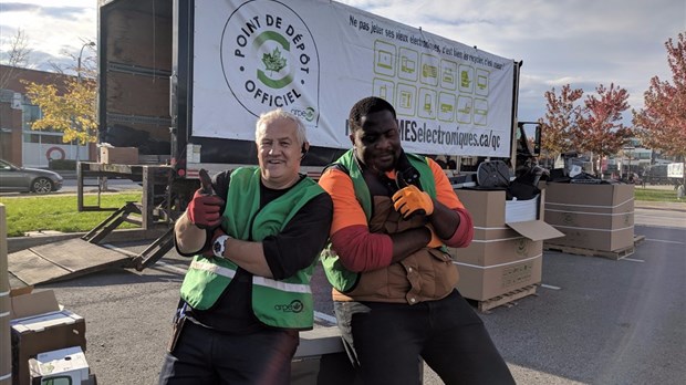 Collecte spéciale de produits électroniques désuets à Laval