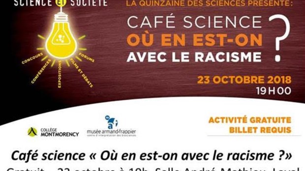 Café science « Où en est-on avec le racisme ?»