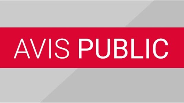 Avis public de notification