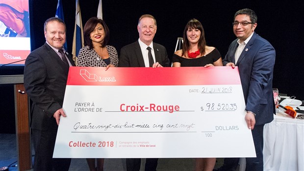 La Ville de Laval toujours généreuse pour la Croix-Rouge