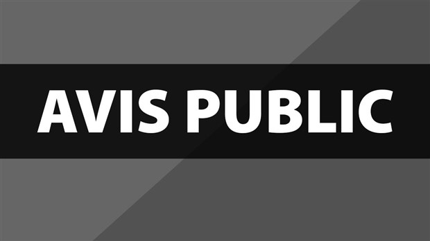 Avis public de notification