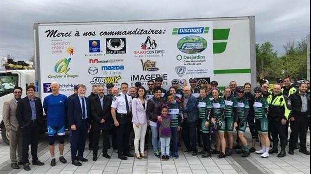 Au profit de l’Opération Enfant Soleil :  Tour cycliste des policiers de Laval