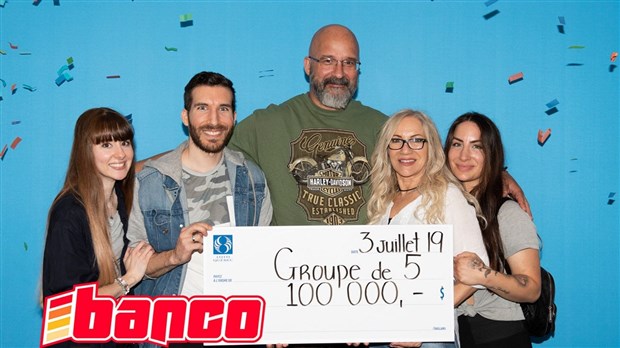 Banco : un couple chanceux de Laval remporte un lot de 100 000 $