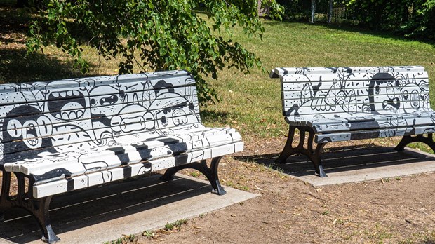 Les Bancs Du Parc Bernard Landry Transformes En Oeuvres L Echo De Laval