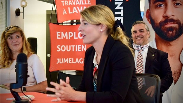 La ministre Mélanie Joly a annoncé un soutien de 545 000$ la Chambre de commerce et d’industrie de Laval