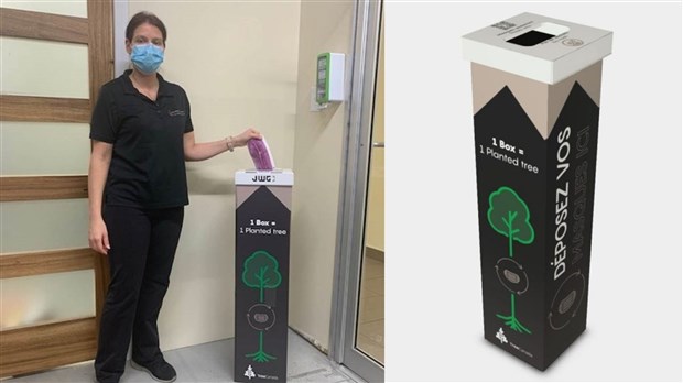 Un nouveau programme pour recycler les masques usés en entreprise