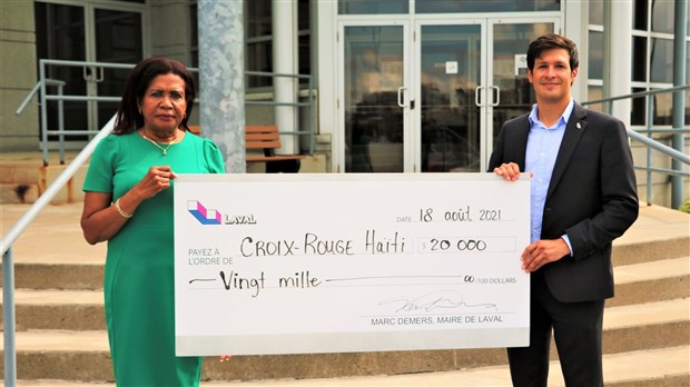 Laval est solidaire envers Haïti et fait un don de 20 000$ à la Croix-Rouge