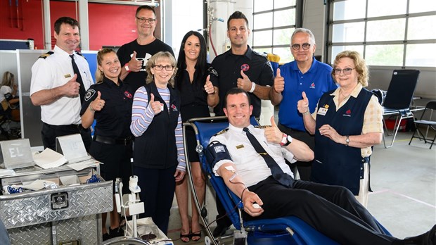 Une troisième collecte de sang organisée par les pompiers de Laval