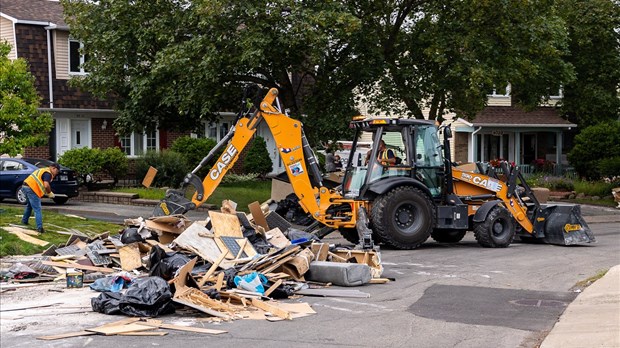Tempête Debby : bientôt la moitié des rues lavalloises nettoyées