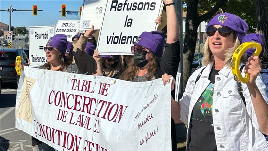Les mouvements féministes de Laval font entendre la voix des femmes
