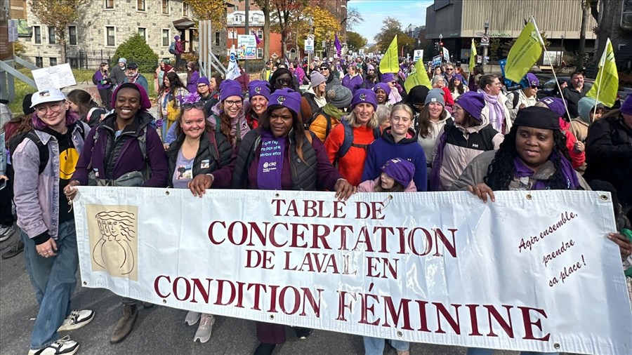 Participation record des Lavalloises à la Marche mondiale des femmes