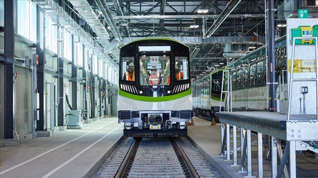 Le REM entre Brossard et Deux-Montagnes en fonction au jour de l'An