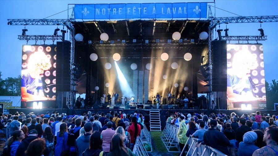 Le grand spectacle de la fête nationale à Laval est le 23 juin 
