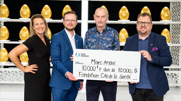 La Poule aux œufs d’or : don de 10 000$ pour la Fondation Cité de la Santé 