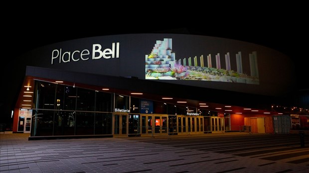 Une œuvre numérique d’envergure sur la façade extérieure de la Place Bell