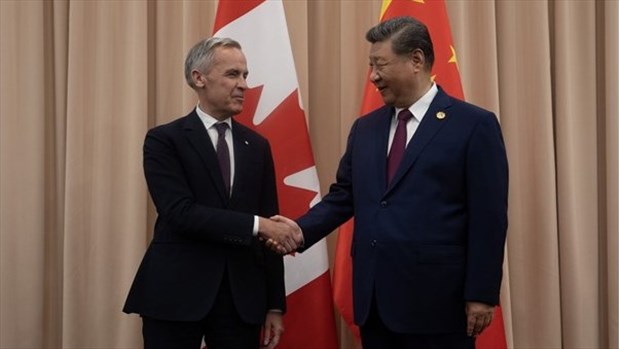 Carney en Chine: le Canada s'attend à du progrès concernant les droits de douane