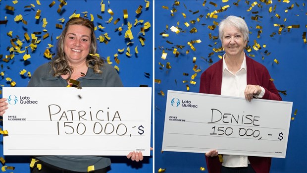 Deux Lavalloises remportent 150 000$ à la loterie